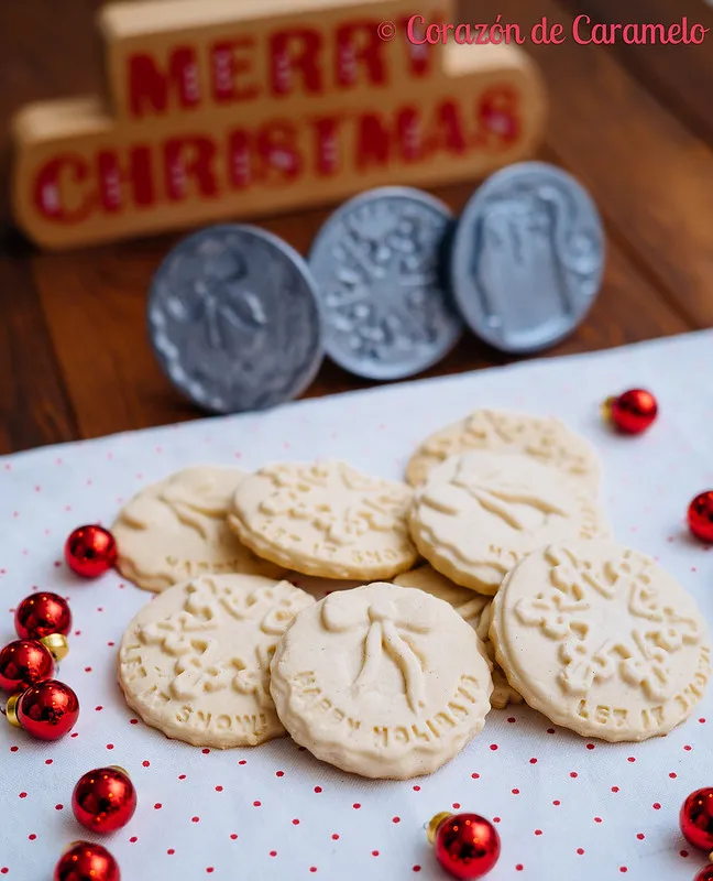 Galletas navideñas hechas con sellos
