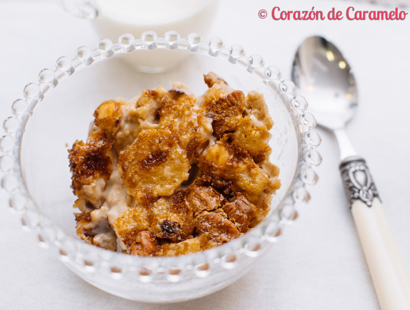 Porridge ó gachas de avena con fruta