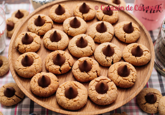 Kisses cookies con mantequilla de cacahuete | Peanut Blossom Cookies