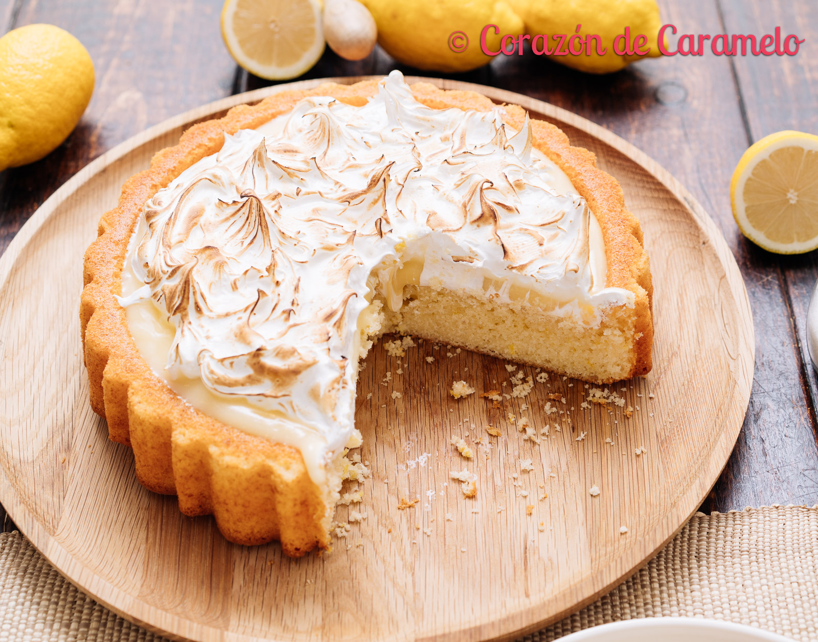 Tarta de limón y merengue | El blog cumple 7 años