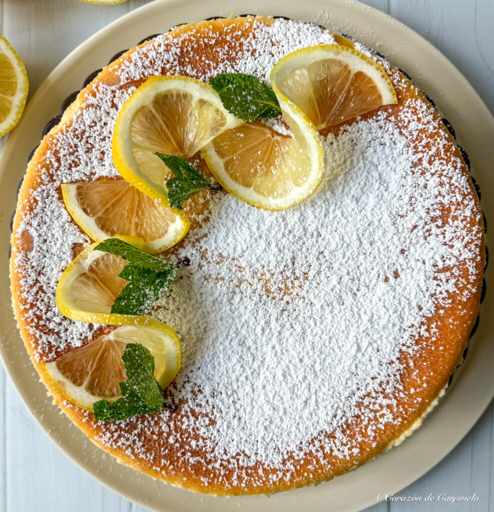 Tarta de queso y limón cremosa y fácil | Receta paso a paso